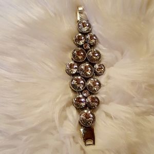 Rhinestone Crystal Silver BLING bracelet